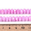 Anti-Tarnish Electroplate Glass Beads Strands GLAA-T025-8mm-11G-4