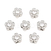 SHEGRACE Brass Micro Pave Clear Cubic Zirconia Beads XGRQ5K808-837P-1