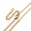 Ion Plating(IP) 304 Stainless Steel Cable Chain Necklace for Women NJEW-E081-06G-2