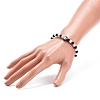 Polymer Clay Yin Yang & Acrylic Round Beaded Stretch Bracelet for Women BJEW-JB08529-3
