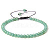 4mm Natural Dyed Green Aventurine Beaded Braided Bracelets SY1950-4-1