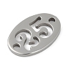 Non-Tarnish 304 Stainless Steel Flat Round Connector Charms STAS-L279-021P-2