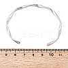 304 Stainless Steel Cuff Bangles for Women BJEW-G776-02P-3