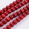 Imitation Synthetic Turquoise Bead Strands G-F434-8mm-01-1
