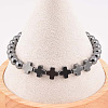 Aluminium & Magnesium Alloy Beads Stretch Bracelets for Men Women OO9310-2