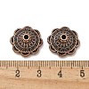 Tibetan Style Alloy Bead Caps TIBE-P003-81A-R-2