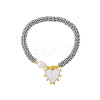 Brass Enamel Heart Charm Bracelets FS-WGFECDF-04-1