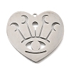 201 Stainless Steel Pendants STAS-S176-06P-1