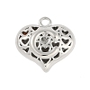 Hollow Brass Pendants for Valentine's Day KK-M289-03C-P-1