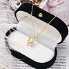 925 Sterling Silver Colorful Cubic Zirconia Constellation Pendant Cable Chain Necklaces for Women STER-R009-01G-05-1