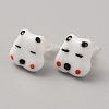 Cute Cartoon Animal Porcelain Stud Earrings EJEW-TAC0001-03C-1