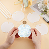 10Pcs Acrylic Heat Transfer Blanks Lid Decorations DIY-BC0013-71A-3