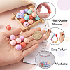 100Pcs 10 Colors Food Grade Eco-Friendly Silicone Focal Beads SIL-TA0001-28-5