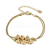 304 Stainless Steel Box Chain Multi-strand Bracelets for Women LS-BJEW-K291-01G-2