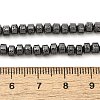 Electroplated Natural Lava Rock Beads Strands G-L606-C02-01D-4