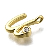 Brass Micro Pave Cubic Zirconia Pendants KK-B132-12G-U-2