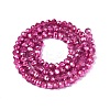 Transparent Electroplate Glass Beads Strands X1-EGLA-Q131-01A-08-2