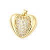 Brass Micro Pave Cubic Zirconia Pendants KK-A266-03A-G-1