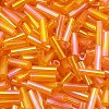 Transparent Colours Rainbow Glass Bugle Beads GLAA-WH0055-32D-1