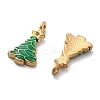 Ion Plating(IP) 304 Stainless Steel Enamel Pendant Rhinestones Setting STAS-R138-03G-2