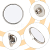 10 Sets Sublimation Blank Brooch Pins FIND-SP0004-08A-4