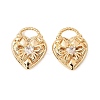 Brass Micro Pave Cubic Zirconia Pendants KK-K351-63G-1