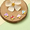 20Pcs 4 Colors Autumn Theme Alloy Enamel Charms ENAM-YW0003-40-2