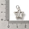 Rack Plating Brass Micro Pave Clear Cubic Zirconia Pendnat KK-H485-27P-3