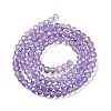 Transparent Baking Paint Glass Beads Strands DGLA-A034-T4mm-D03-2
