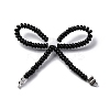 Alloy & Glass Seed Beads Bowknot Chandelier Component Links PALLOY-D359-03D-1