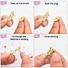12Pcs 3 Colors Alloy Shield Crown Brooch Pin JEWB-CA0001-17-6