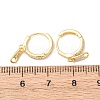 Zipper 925 Sterling Silver Micro Pave Clear Cubic Zirconia Hoop Earrings EJEW-K317-01G-6