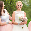 Silk Cloth & Zinc Alloy Crystal Rhinestone Wrist Corsage AJEW-WH0314-928-5