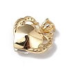 Real 18K Gold Plated Rack Plating Brass Micro Pave Clear Cubic Zirconia Pendants KK-C015-11G-09-3