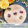 12Pcs 3 Styles Natural Gemstone Pendants FIND-FH0004-67-4