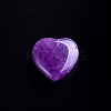 Natural Amethyst Love Heart Stone LS-PW-WG32553-01-1