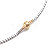 304 Stainless Steel Round Snake Chain Anklets AJEW-G024-13A-3