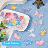 40Pcs 20 Style Crown/Star/Heart/Bowknot Plastic Cabochons KY-TA0001-27-4
