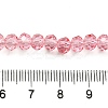 Transparent Baking Paint Glass Beads Strands DGLA-A034-T6mm-D08-4