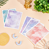 5Pcs 5 Colors Polymer Clay Earrings Water Transfer Paper DIY-HY0003-22A-2