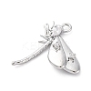 Brass Pave Cubic Zirconia Pendants KK-E793-27P-2