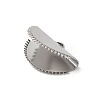 Non-Tarnish 304 Stainless Steel Ribbon Crimp Ends STAS-C080-05C-P-2