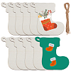 Unfinished 1 Set Wood Pendant Decoration WOOD-SP0001-31K-1