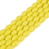 Opaque Solid Color Glass Beads Strands GLAA-N071-01A-C03-1