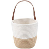 Woven Cotton Storage Baskets AJEW-WH20054-010A-2
