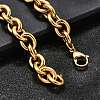304 Stainless Steel Cable Chain Bracelets for Women LS-BJEW-Q050-01A-G-4