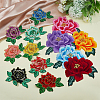 15Pcs 15 Colors  Computerized Embroidery Cloth Iron on/Sew on Patches DIY-FH0001-13-5