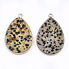 Natural Dalmatian Jasper Pendants G-T112-22C-2