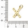 Brass Micro Pave Cubic Zirconia Pendants KK-V014-01G-24-3
