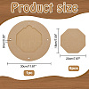 Medium Density Fiberboard (MDF) Portable Clay Wedging Board with Built AJEW-WH0270-255-2